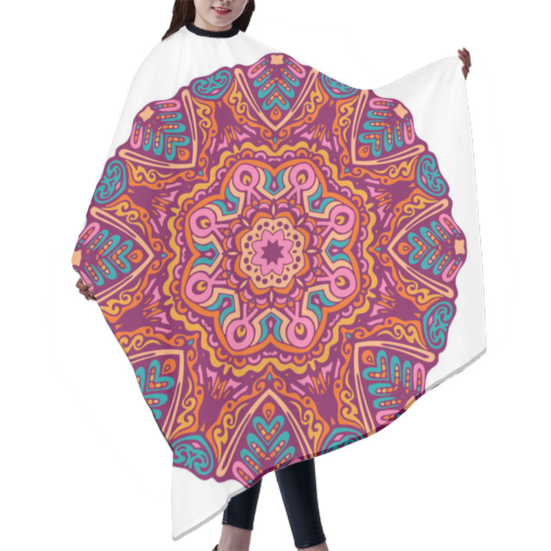 Personality  Festival Mandaa Round Ornament Hair Cutting Cape