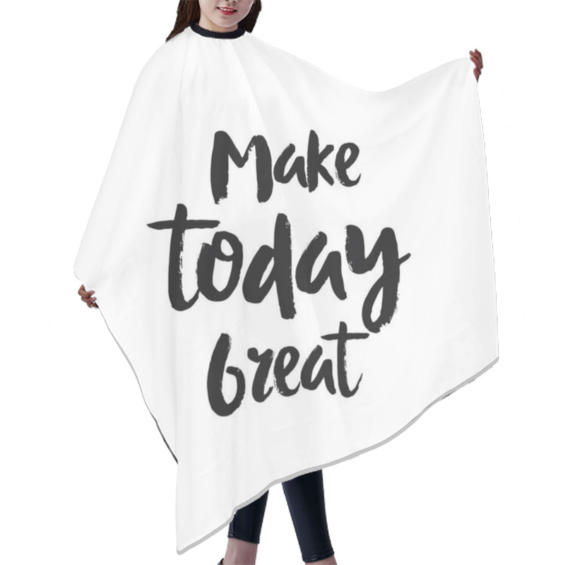 Personality  Hand Drawn Lettering Poster Hair Cutting Cape