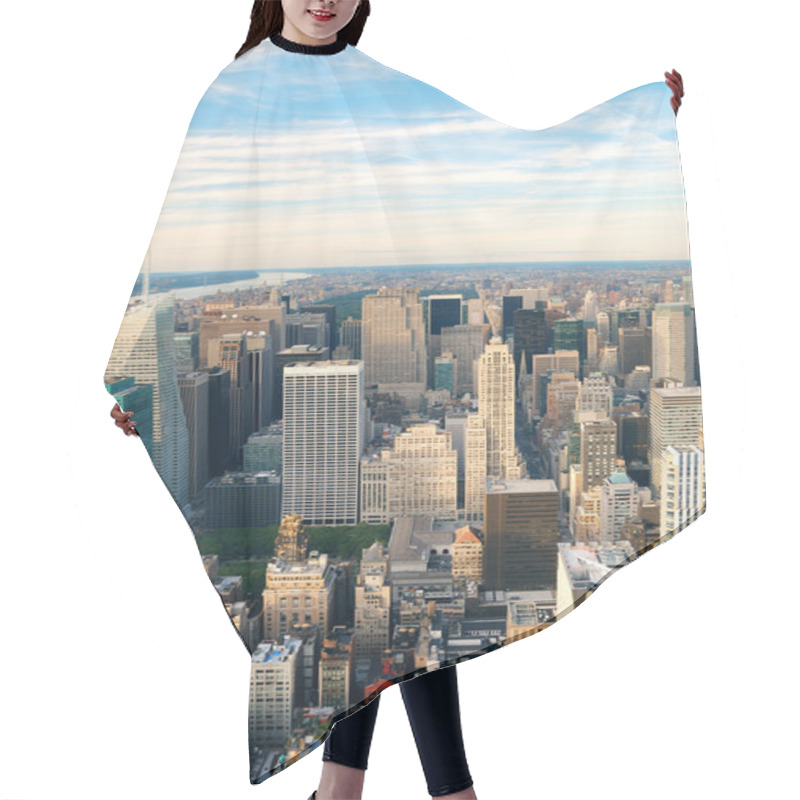 Personality  New York City Manhattan Skyline Hair Cutting Cape