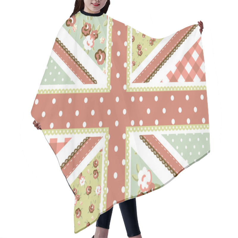 Personality  British Flag Hair Cutting Cape