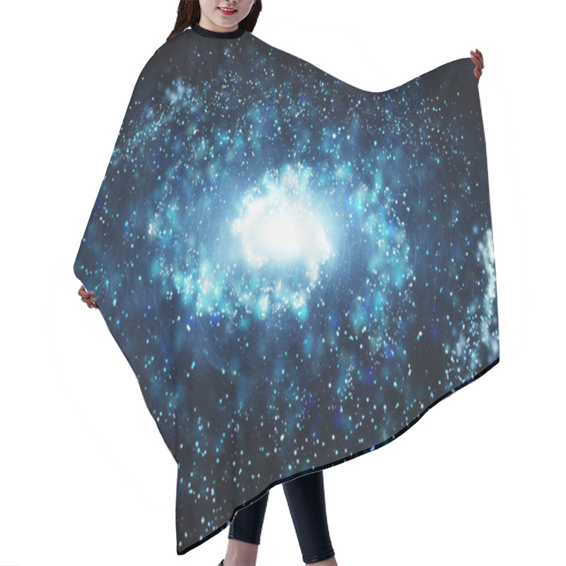 Personality  3d Rendering, The Magnificent Spiral Nebula. The Universe Background. Hair Cutting Cape