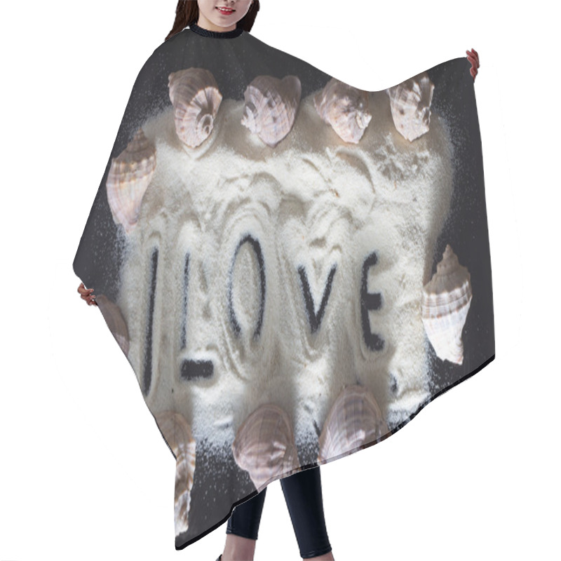 Personality  Love Concept Hair Cutting Cape