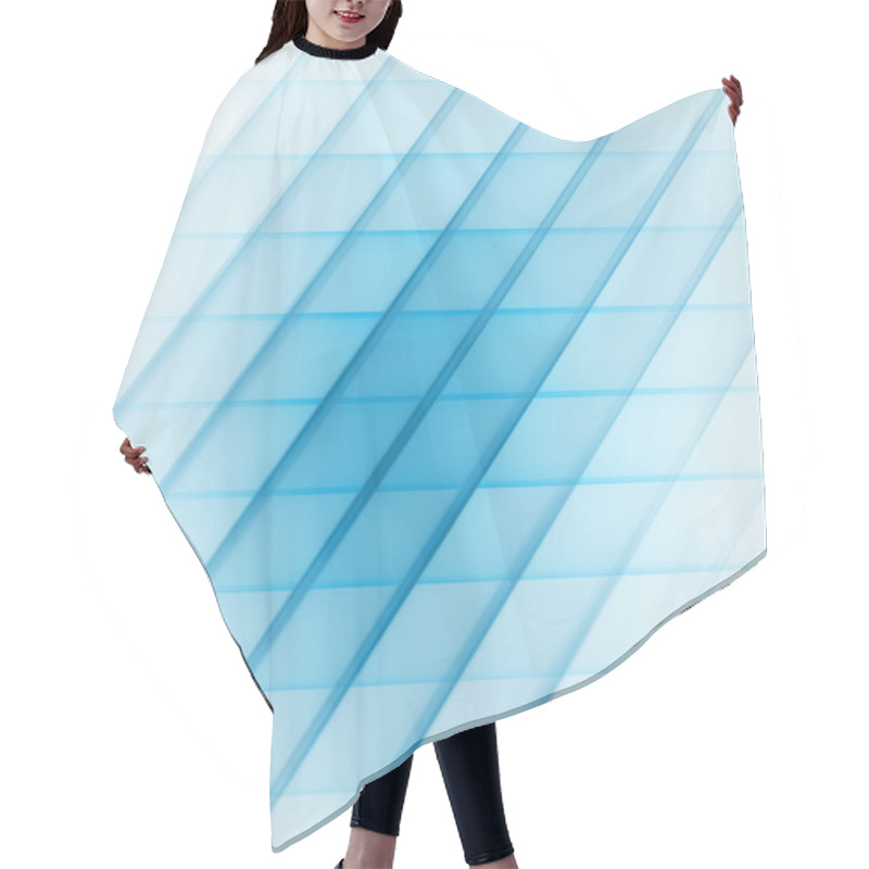 Personality  Blue Abstract Striped Pattern Hair Cutting Cape