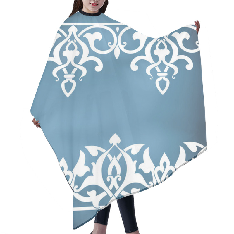 Personality  Seamless Floral Tiling Borders Hair Cutting Cape