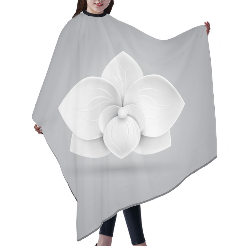 Personality  Flower Logo Icon Vector Hair Cutting Cape