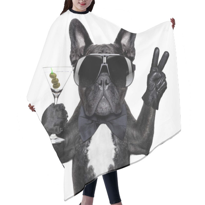 Personality  Peace Cocktail Dog  Hair Cutting Cape