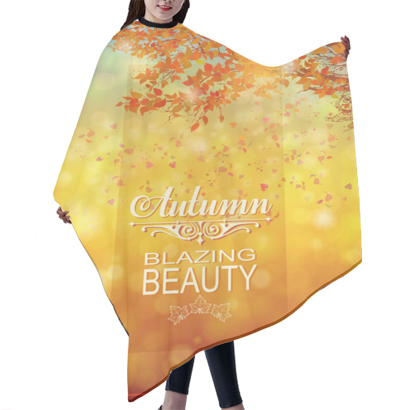 Personality  Autumn Bokeh Background Hair Cutting Cape