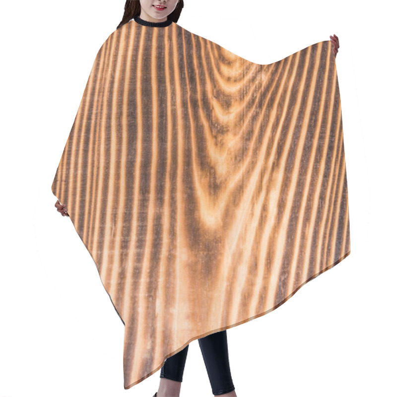 Personality  Brown Wooden Background  Hair Cutting Cape