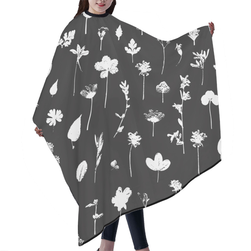 Personality  Seamless Floral Pattern With Flowers Hair Cutting Cape