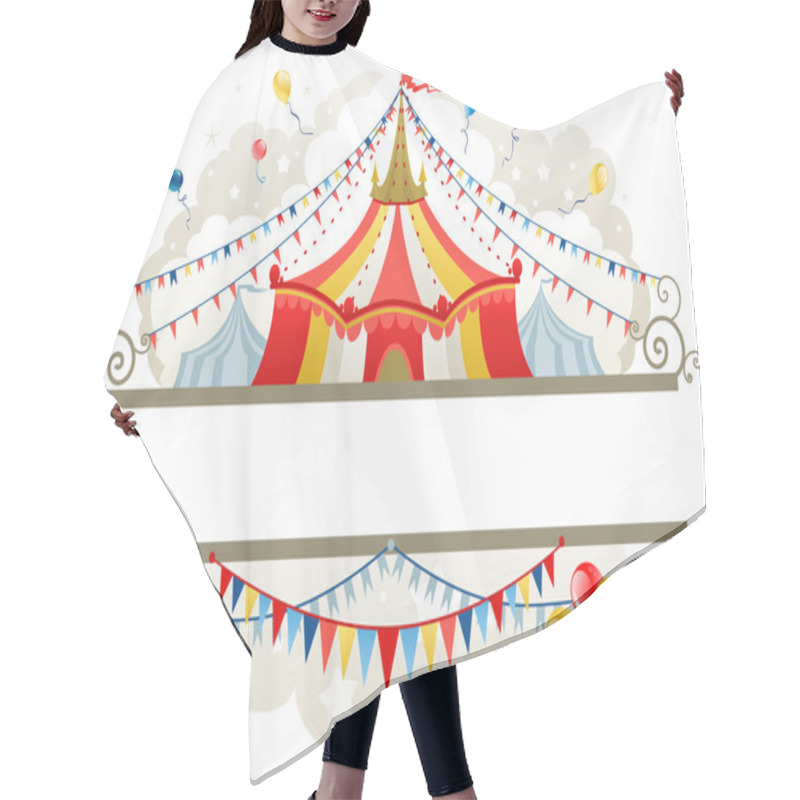 Personality  Circus Tent Frame Hair Cutting Cape