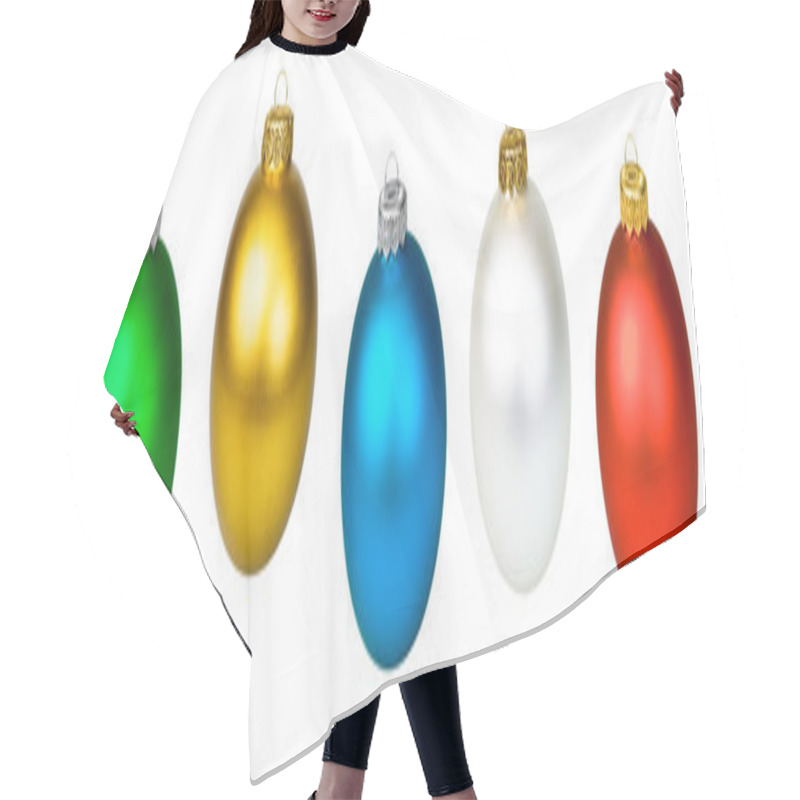 Personality  Christmas Baubles Hair Cutting Cape