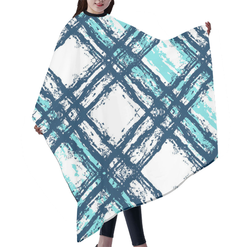 Personality  Seamless Vector Background With Textural Stripes Cross To Cross. Abstract. Hair Cutting Cape