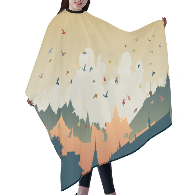 Personality  Eastern Bird City Hair Cutting Cape