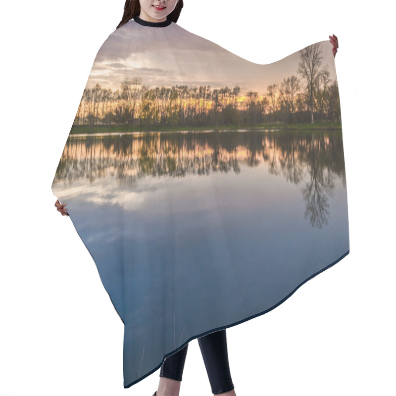 Personality  Sunset On The Lake Hair Cutting Cape