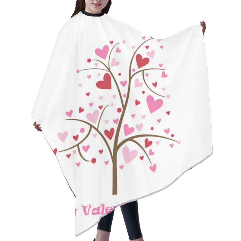 Personality  Happy Valentines Day Card Hair Cutting Cape