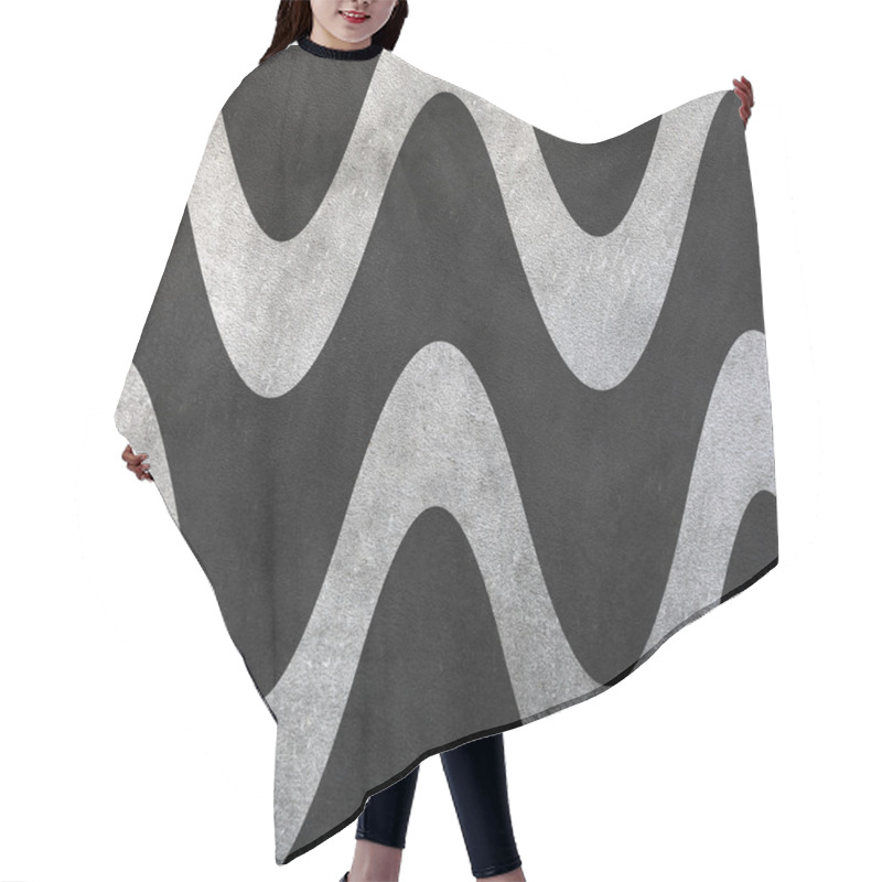 Personality  Wall Wavy Lines Hair Cutting Cape