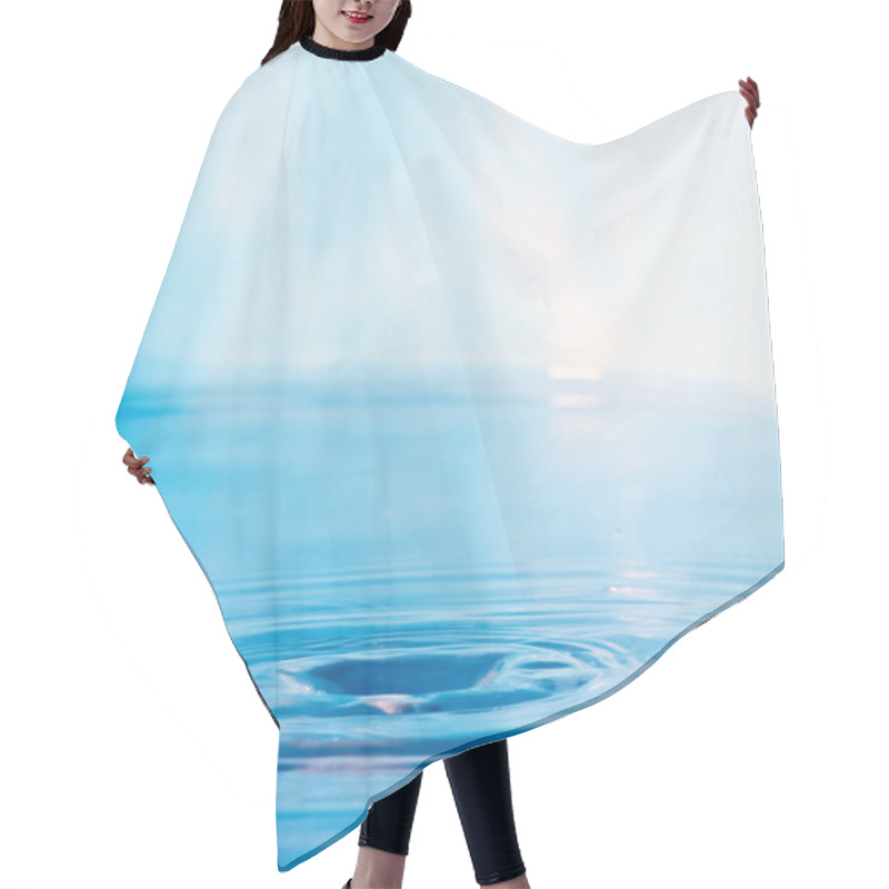 Personality  Blue Water Ripples Background Hair Cutting Cape