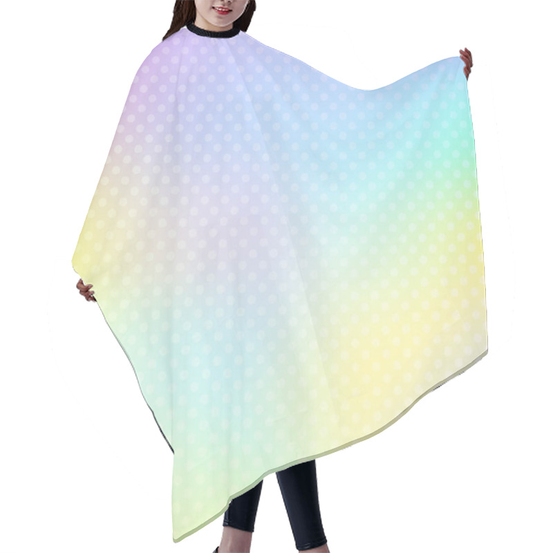 Personality  Abstract Holographic Background. Hair Cutting Cape