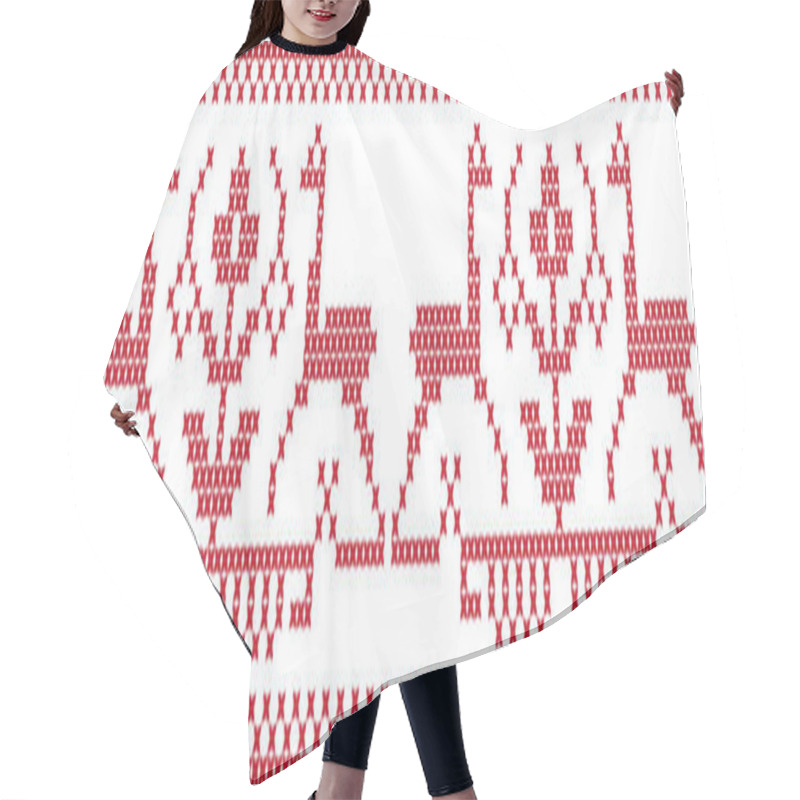 Personality  Embroidered Pattern On Transparent Background Hair Cutting Cape