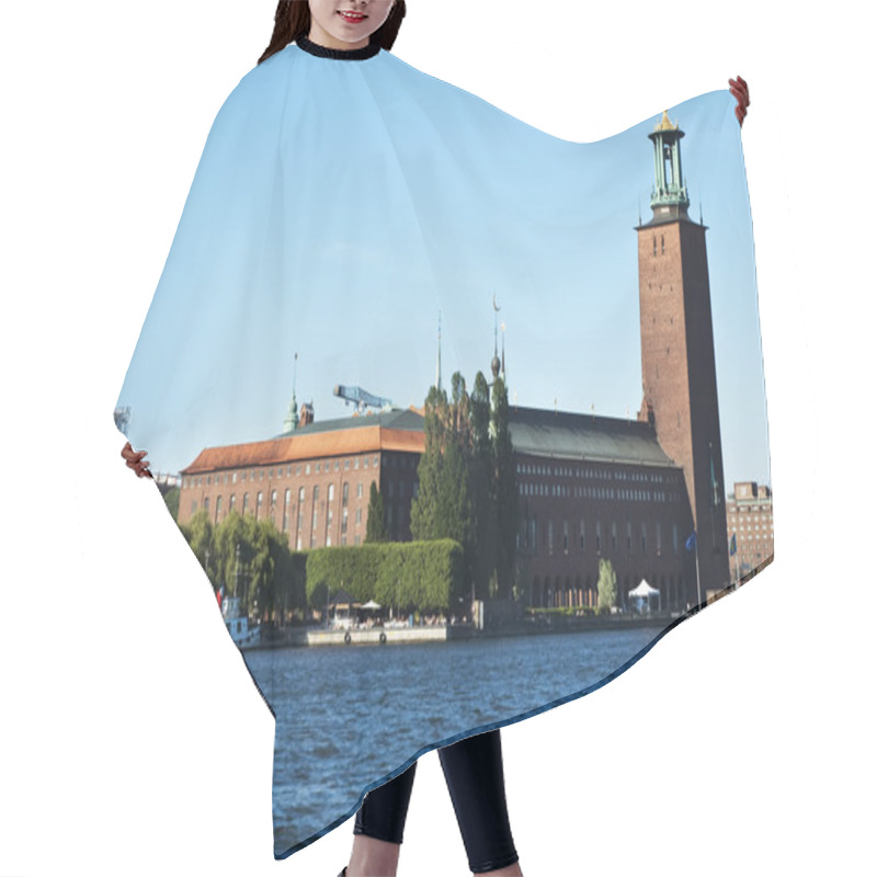 Personality  Stockholm City Hall hair cutting cape