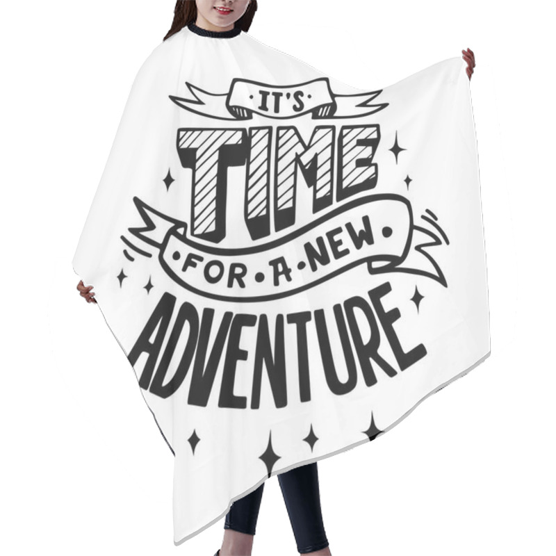 Personality  It's Time For A New Adventure Hair Cutting Cape