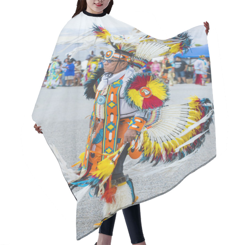 Personality  Paiute Tribe Pow Wow  Hair Cutting Cape