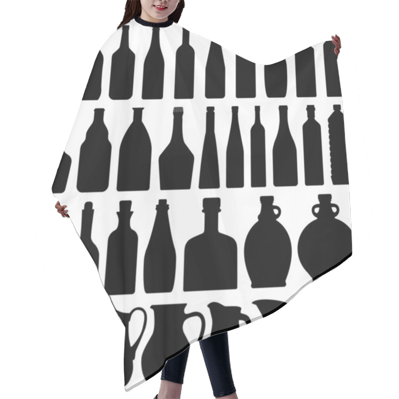 Personality  Wine Beer Bottle Hair Cutting Cape