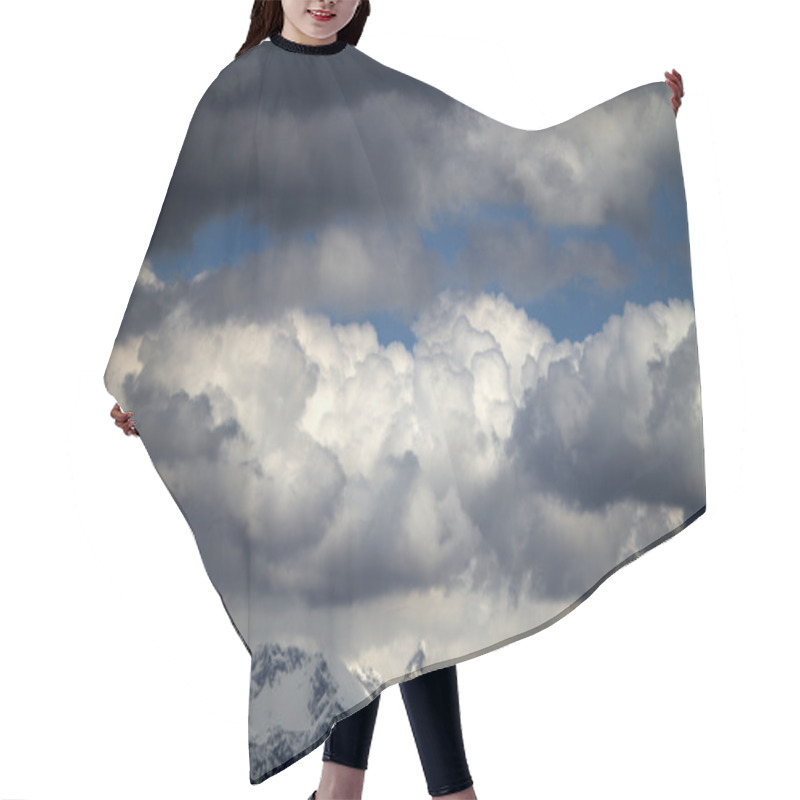 Personality  Clouds Over The Alps Hair Cutting Cape