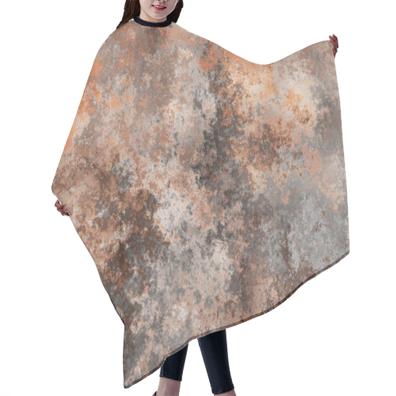 Personality  Rust Metal Hair Cutting Cape