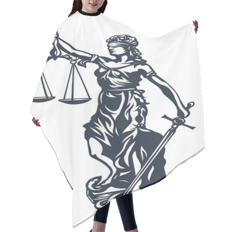 Personality  Femida Lady Justice Hair Cutting Cape