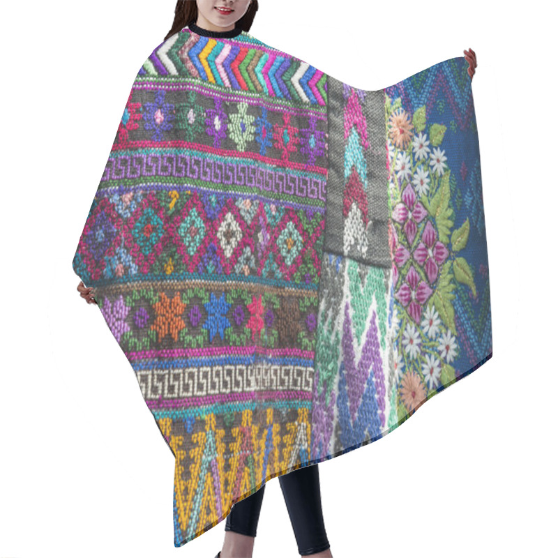 Personality  Traditional Handmade Guatemalan Fabric Hair Cutting Cape