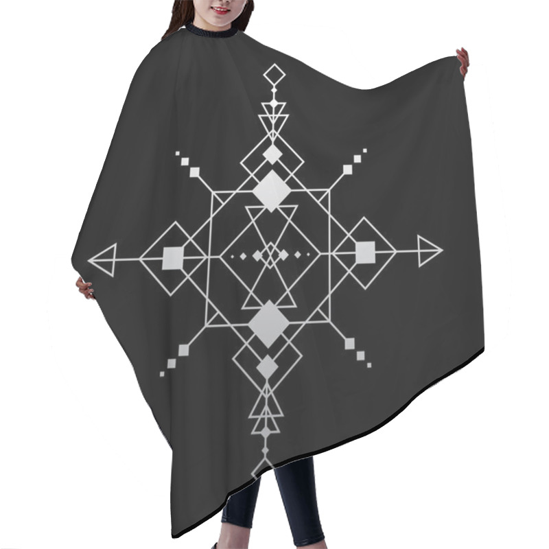 Personality  Abstract Geometric Background Hair Cutting Cape