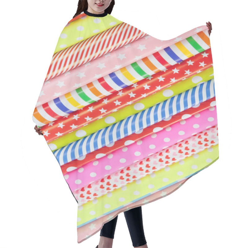 Personality  Rolls Of Wrapping Paper Hair Cutting Cape