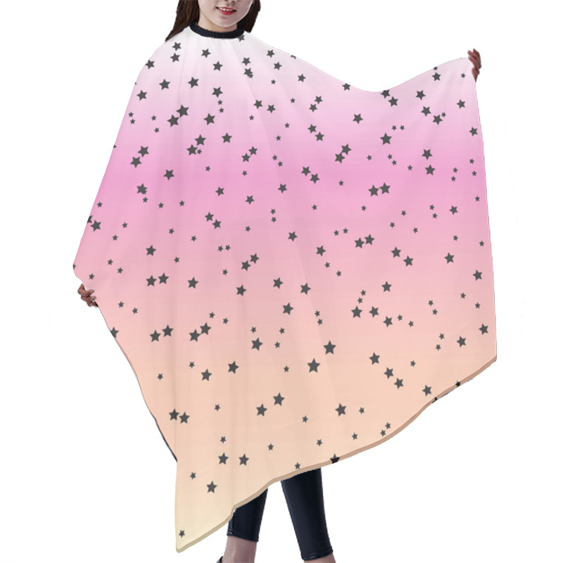 Personality  Star Background. Vector Confetti Design Pattern. Falling Shiny Stars. Eps10. Hair Cutting Cape