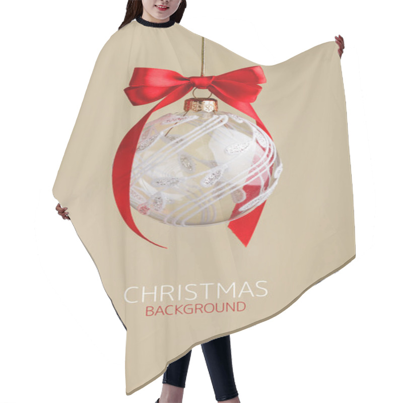 Personality  Beautiful Christmas Ball Hair Cutting Cape