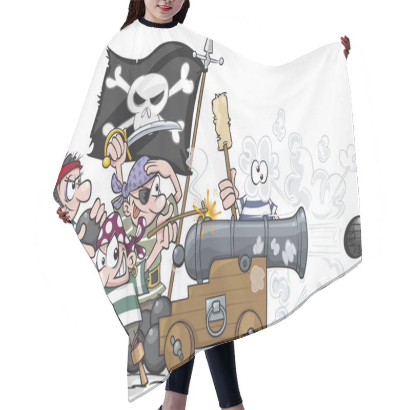 Personality  Cartoon Pirates Hair Cutting Cape