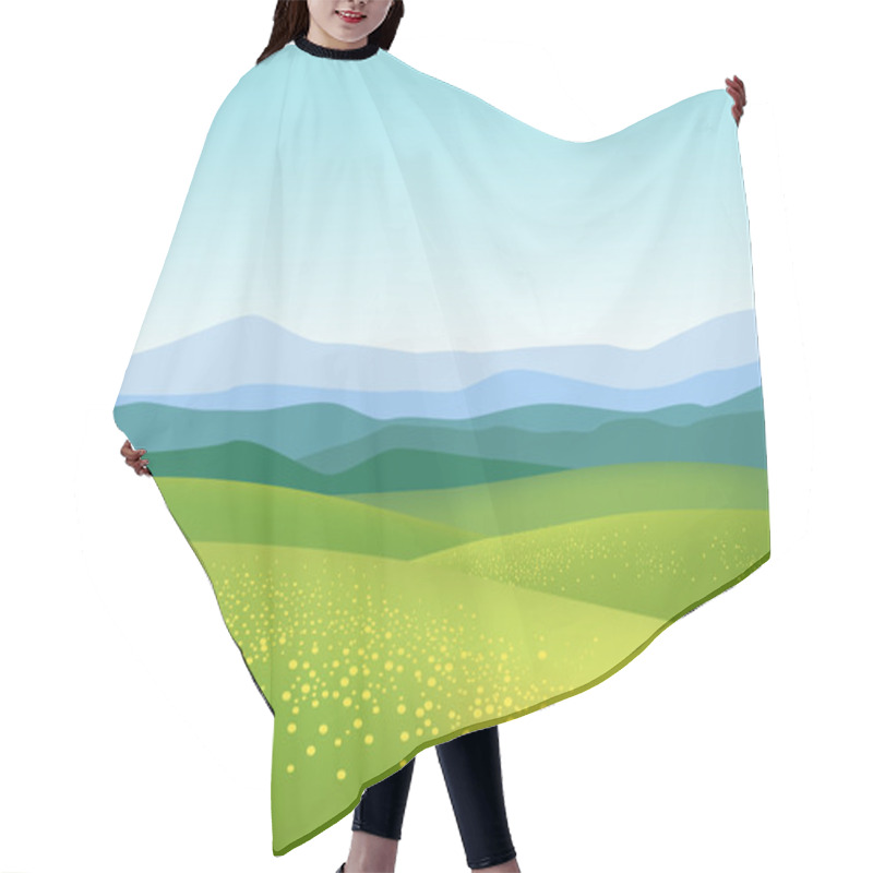 Personality  Nature Background Hair Cutting Cape