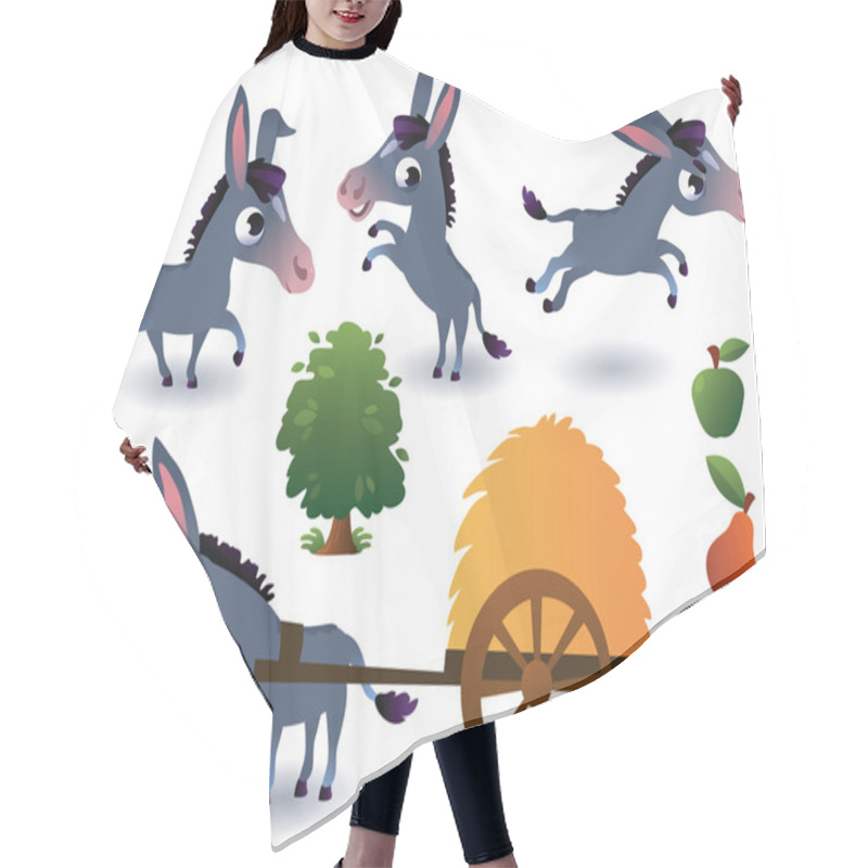 Personality  Farm Animals Set: Donkey Hair Cutting Cape