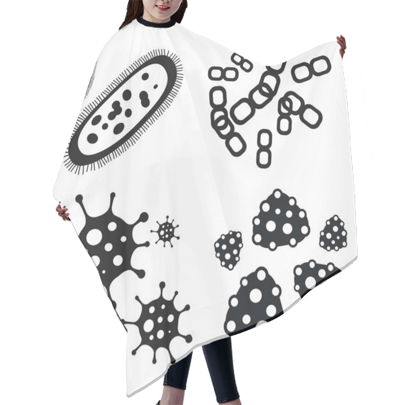 Personality  Bacteria Virus Vector Icon Hair Cutting Cape