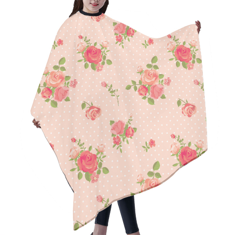 Personality  Rose Pattern Hair Cutting Cape