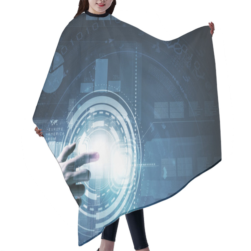 Personality  Media Interface Hair Cutting Cape