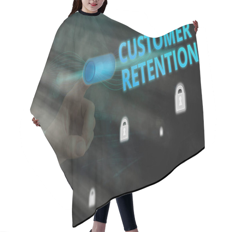 Personality  Handwriting Text Customer Retention. Concept Meaning Activities Companies Take To Reduce User Defections. Hair Cutting Cape