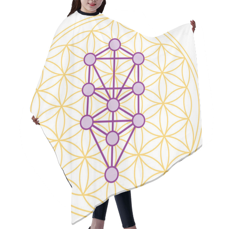 Personality  Tree Of Life Fits Perfect In The Flower Of Life Hair Cutting Cape