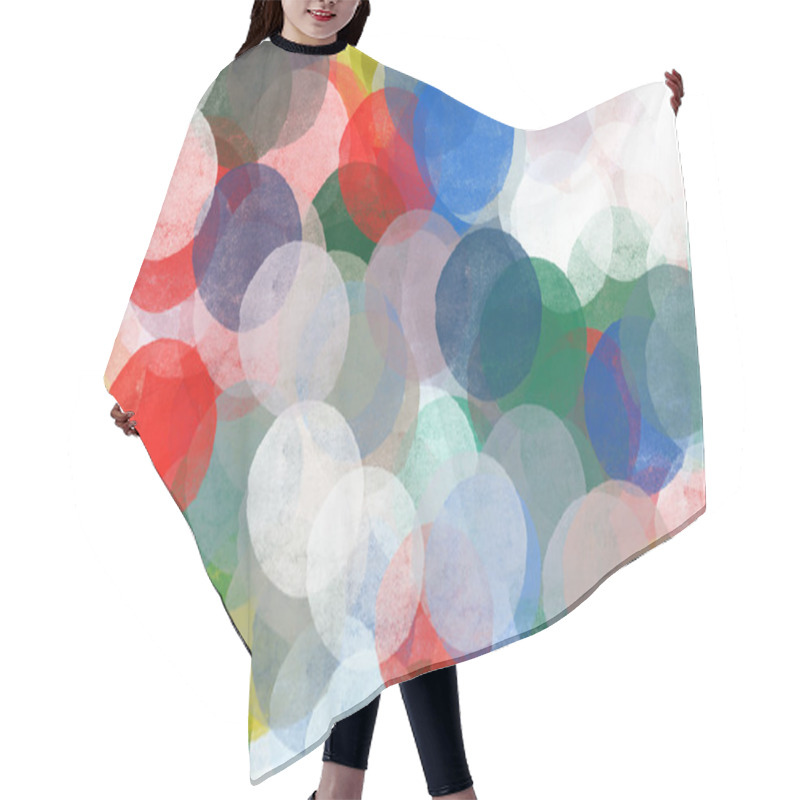 Personality  Abstract Circles Pattern Illustration Hair Cutting Cape