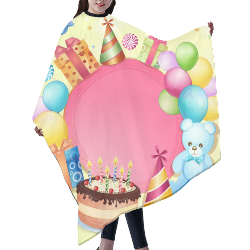 Personality  Birthday Card Hair Cutting Cape