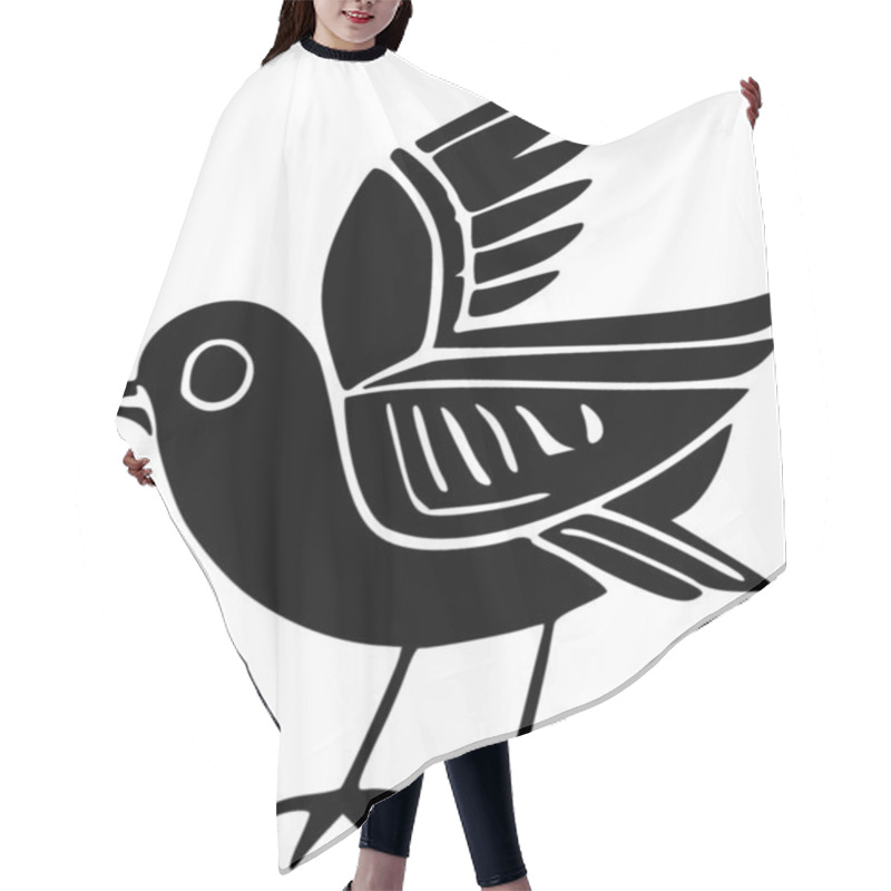 Personality  Bird. Web Icon Simple Design Hair Cutting Cape