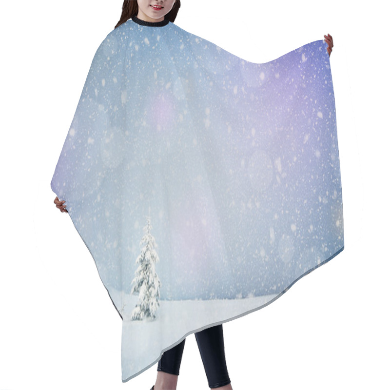 Personality  Lonely Tree Hair Cutting Cape