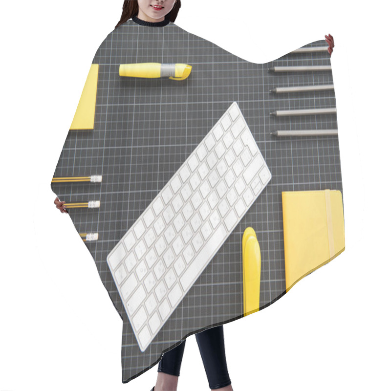 Personality  Keyboard And Office Supplies  Hair Cutting Cape