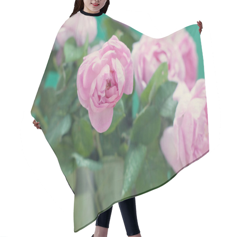 Personality  Bunch Of Peonies In Vase Hair Cutting Cape