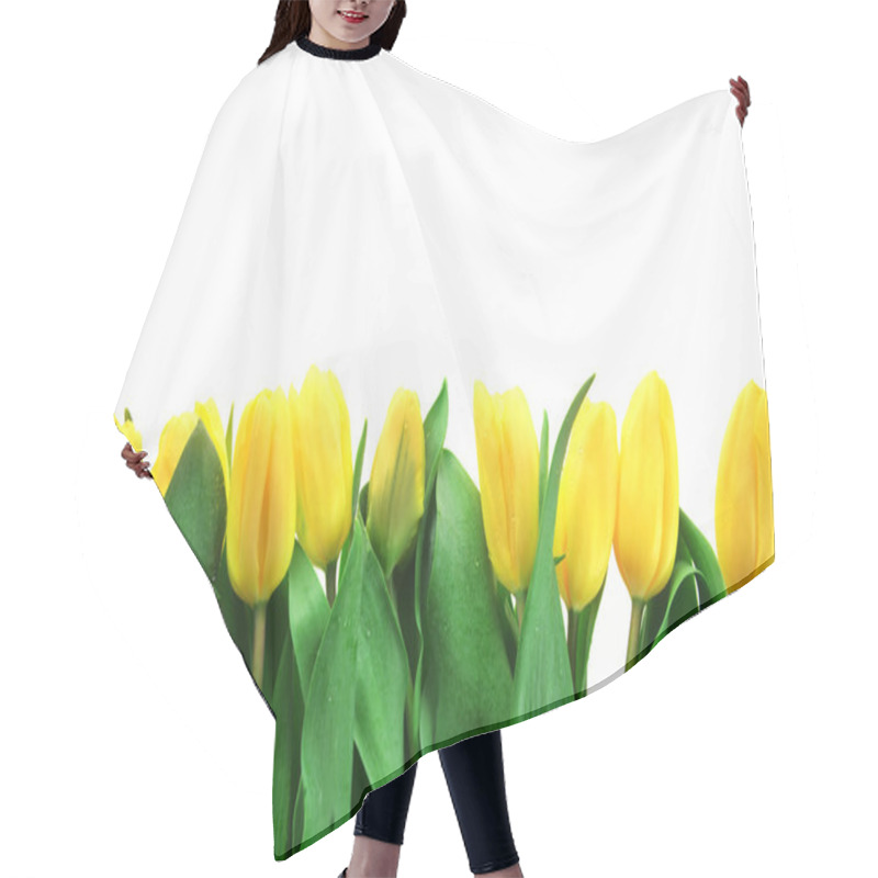 Personality  Yellow Tulips Hair Cutting Cape